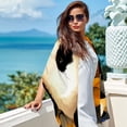 thumbnail image 6 of Panda Sunflower Breathable Chiffon Yarn Hair Scarf | Translucent Silk Scarf 180x73 in, 6 of 6