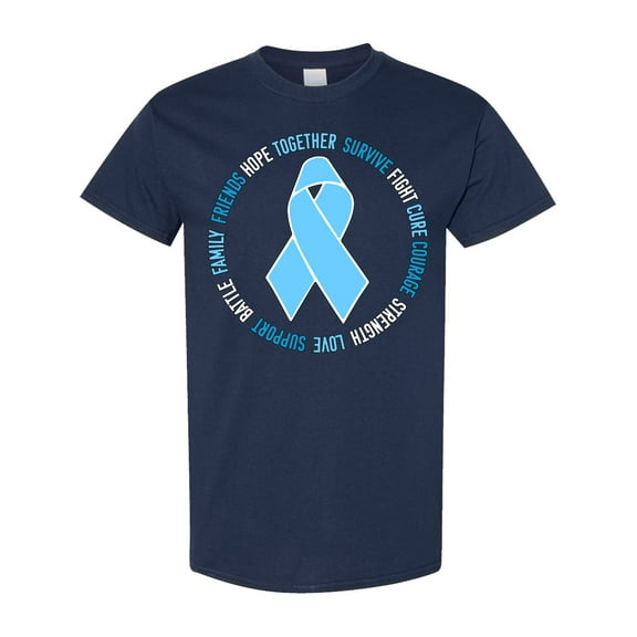 Inktastic Word Circle-prostate Cancer Awareness T-Shirt