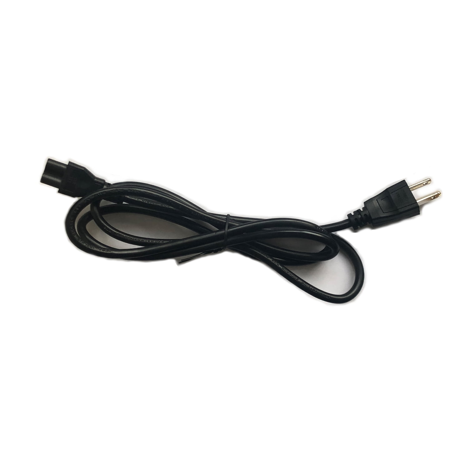 3 Pack,Standard 5ft (1.5m) 10 Amps 125 Volts Black 3 Prong IEC C5 Cloverleaf Plug Universal AC Power Cord Cable for Electronics, TV, Computer, Printer, Radio, Monitor