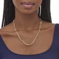 thumbnail image 3 of 2 TCW Round Cubic Zirconia 18k Yellow Gold-Plated Paperclip Necklace 18-inch, 3 of 5