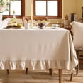 thumbnail image 3 of Cotton Linen Washable Fancy Vintage Buffet Table Cover Cloth Home Cotton Tableclots * 3, 3 of 5