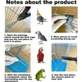 thumbnail image 6 of Small Bird Travel Cage - Lightweight Starter Kit with Accessories for Parakeets, Lovebirds, Parrotlets, 6 of 6