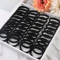 thumbnail image 2 of Black Rubber Band High Elastic Seamless Hair Tie Simple Towel Ring Hair Rope for Women, 2 of 3