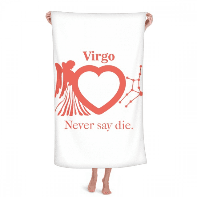 Motivation Constellation Love Virgo Hand Towel Bath Facecloth Soft Cotton Washcloth