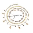 thumbnail image 3 of Femmes Cheville Réglable Créatif 3PCS Simple Chaîne Cheville Pied Bijoux pour les Filles, 3 of 10