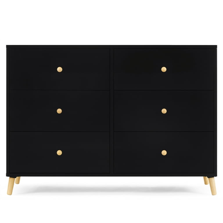 kids black dresser Elements International Hampton Kids Charcoal Dresser