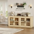 thumbnail image 3 of Danolapsi Sideboard Buffet Cabinet with Storage, Mid Century Modern Accent Cabinet with 4 Doors,  Kitchen Buffet Table for Dining Room, Living Room, TV Stand for 50-80 Inch TV, 3 of 9