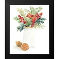 thumbnail image 2 of Loreth, Lanie 20x24 Black Modern Framed Museum Art Print Titled - Mason Jar of Christmas, 2 of 5