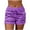Purple 1, variant on BLVB Summer Shorts for Women Trendy Print Yoga Pants Casual Loose Elastic Drawstring Trousers Comfy Beach Shorts with Pockets
