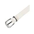 thumbnail image 2 of CINTURÓN DE CUERO SINTÉTICO INSPIRADO CHIC para Mujeres con Hebilla de Oro/Plata, Cinturones Casuales de 0.9" de Ancho para Jeans, Pantalones y Vestidos 42.1x0.9" (LxA) Hebilla Plateada-Blanco, 2 of 6