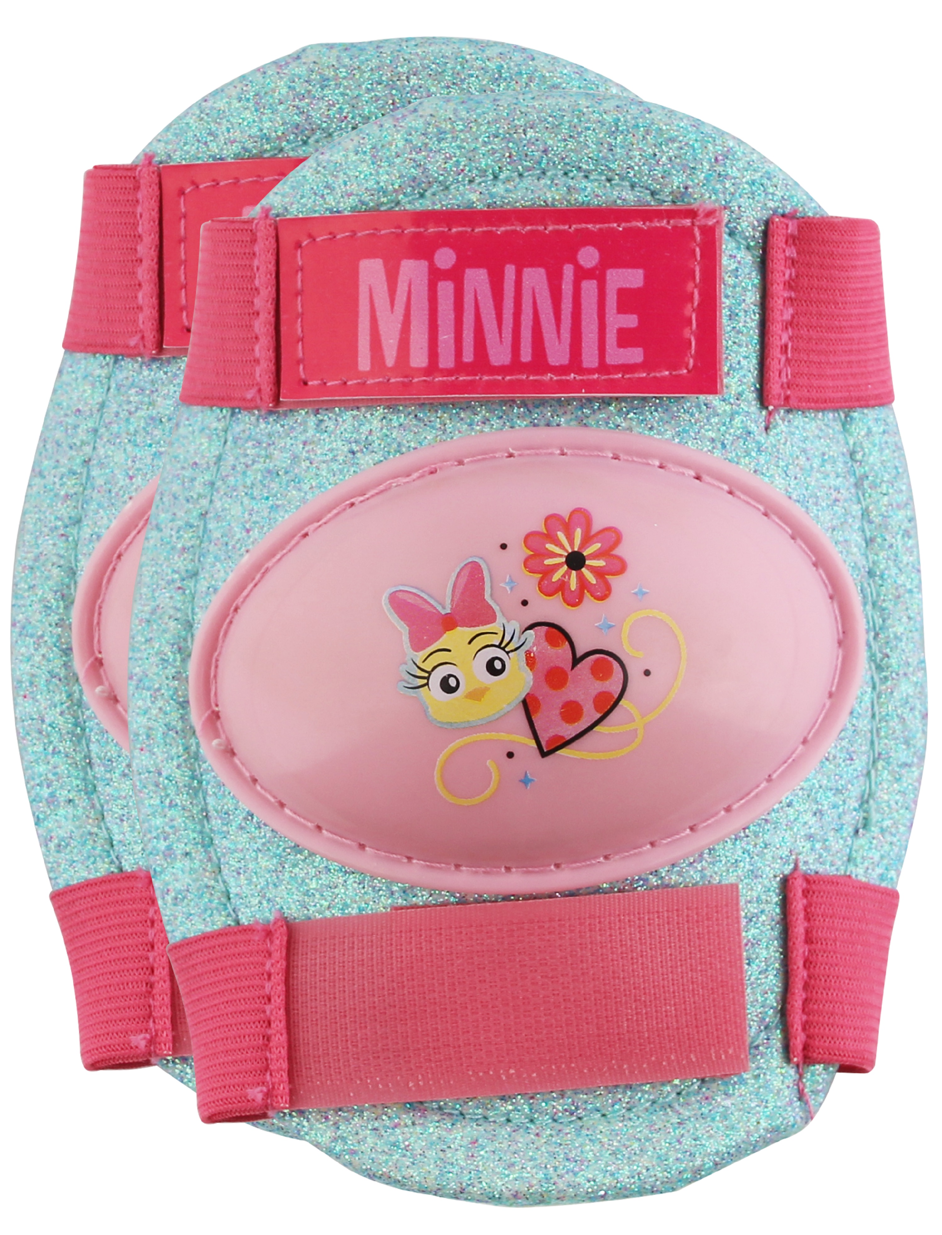 PlayWheels Kids Roller skate - Minnie Mouse, Junior Size 5-10 with Knee Pads