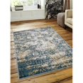 thumbnail image 1 of Get My Rugs MX0006M1703A18 10 x 13 ft. Machine Woven Polypropylene Area Rug, Turkish Floral - Ivory Blue, 1 of 1