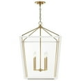 thumbnail image 3 of 52620CPZWH-Kichler Lighting-Delvin - 4 Light Pendant In Traditional Style-31.75 Inches Tall and 22.25 Inches Wide-Champagne Bronze/White Finish, 3 of 7
