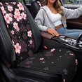 thumbnail image 4 of Eheartsgir Pink Cherry Blossom Print Auto Seat Protector for Pets, Airbag Compatible Washable Car Interior Accessories for Sedans, Polyester Front Covers, 4 of 7