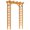 Orange, variant on Outsunny 85" Wooden Garden Arbour, Outdoor Garden Arch Trellis, Orange