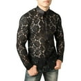 thumbnail image 2 of Camisa medieval punk de encaje para hombre - Tejido de alta calidad, corte ajustado, tallas S-XXXL - Ligera y apta para todas las estaciones, 2 of 5