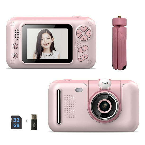 Cámara digital IPS de 2,4 pulgadas 40MP 1080P HD Kids Selfie Video Recorder Rosa 32GB Ehuebsd Para estrenar