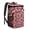 Red Footballs On, variant on Travel Cooler Bag - Vintage Baseball Elements Pattern Camping Beer Cooler Backpack with Bottle Opener- Waterproof Insulated Picnic Backpacks - Cooler Bag for Beach