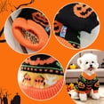 thumbnail image 4 of Halloween Dog Stripe Sweater Cute Pet Knitwear Clothes Halloween Outfits Halloween Costume for Small Middle Large Dogs, 4 of 9