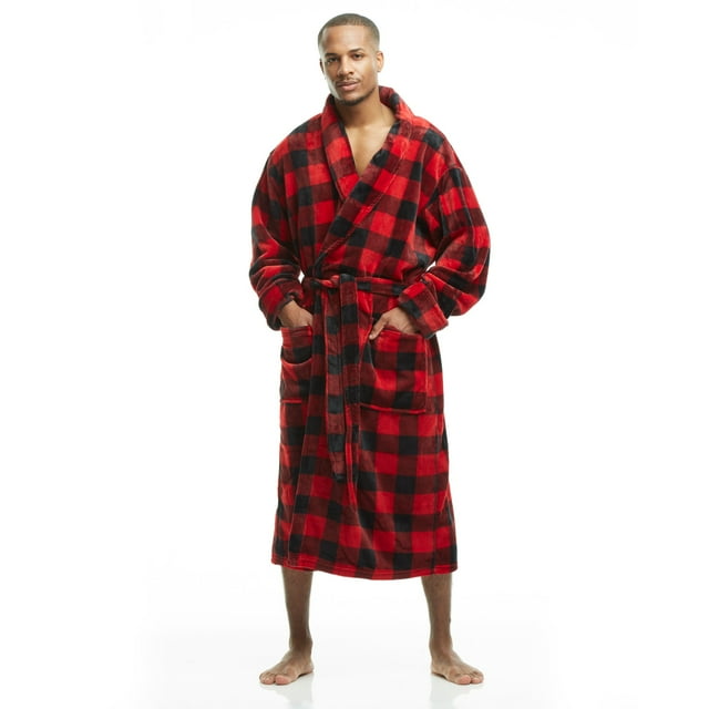 Peignoir pour Homme en Molleton Doux à Col Châle