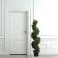 thumbnail image 4 of 3.6ft Artificial Spiral Topiary,Faux Topiary Tree,Artificial Boxwood Plants,Topiary Trees Artificial Outdoor 2 Pack,Fake Plant Green Decor for Outdoor and Indoor,Topiaries for Front Porch Set of Two, 4 of 5