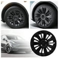 thumbnail image 1 of Couvercle de Moyeu de Roue, 4Pcs 19in Roue Moyeu Faible Résistance au Vent Protection Remplacement pour le Modèle Y 2021 2022 2023, 1 of 8