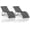 Dark Gray, variant on Senfot Patio Chaise Lounge Set of 2 with S-Shaped Ergonomics, Aluminum Loungers for Pool, Garden, and Beach - Black