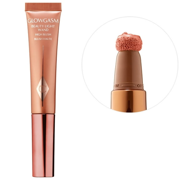 Charlotte Tilbury Glowgasm Beauty Light Wand Highlight Blush Pinkgasm 0.40 Ounce