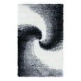 thumbnail image 3 of Unique Loom Soft Touch Shag Collection Area Rug - Selin (3' 3" x 5' 3" Rectangle Smoke Gray/Ivory), 3 of 7
