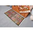 thumbnail image 4 of Turkish Rug, Vintage Rug, Small Rugs, Antique Rug, Rugs For Entry, 1.7x3.3 ft Pink Rug, Door Mat Rug, Oushak Rug, Small Boho Rug, 13357, 4 of 10