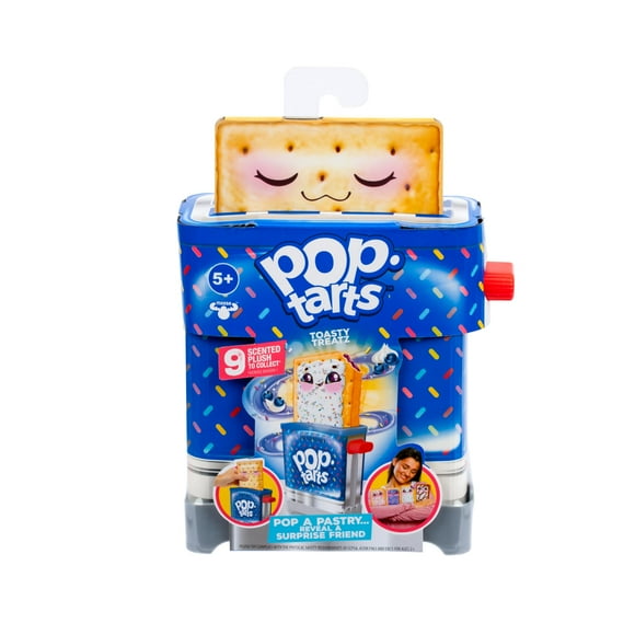Cookeez Makery Pop-Tarts Grille-Pain Toasty Treatz avec Peluche Parfumée, Fait une Peluche Douce et Moelleuse Pop-Tart Ami, Pop In A Pastry & See A Surprise Peluche Parfumée Pop Up
