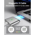 thumbnail image 4 of Cargador para MacBook Air de 13/15" (M1, M2, M3, 2021-2024) y MacBook Pro de 14" (M1, M2, M3, M4), adaptador de corriente USB-C de 70 W, incluye cable USB-C a magnético de 2 m con 3 LED,, 4 of 7