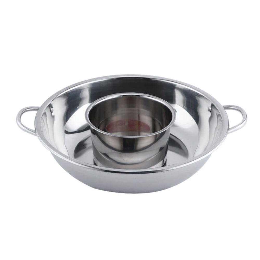 Shabu Hot Pot With Divider Divided Hot Pot Pan Hollow Handle For Electric Induction Cooktop Gas