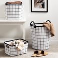thumbnail image 3 of hometrends Damas Canvas Storage Basket, 3 of 9