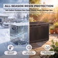 thumbnail image 4 of Homall 100-Gallon Outdoor Box Deck Plastic Resin Storage Box, Dark Brown, 4 of 7