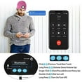 thumbnail image 4 of Louist Unisex Bluetooth Beanie Hat with Light,4 LED USB Rechargeable Wireless Headphones Tech Caps,Gifts for Men Women Teen Boys (Hemp Grey), 4 of 6