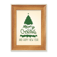 thumbnail image 1 of Merry mas Tree Green Illustration Desktop Wooden Photo Frame Display Picture Art Painting Multiple Sets, 1 of 3
