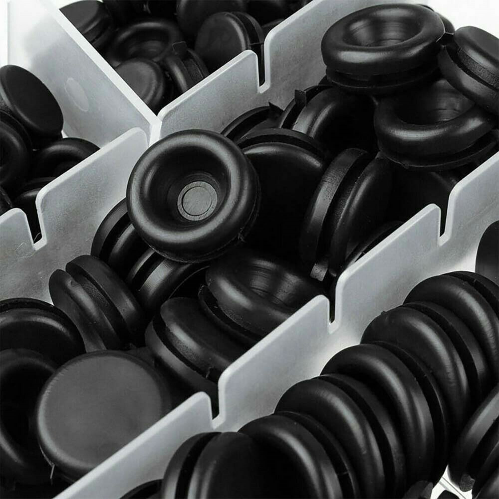 170Pcs Assorted Rubber Blanking Grommets Kit Open/Closed Blind Bung Plug Wiring.