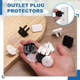 thumbnail image 4 of Uxcell 24 Pack Outlet Covers Proofing, Electrical Safety Plug Covers Outlets Socket Proof Caps Easy Install Plug Power Sockets Protectors for 2-Prong Wall Plate, Black, 4 of 6
