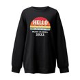 thumbnail image 2 of Gibobby Sudadera oversize mujer Sudadera sin Botones Sudadera para Mujer(Negro,XL), 2 of 3