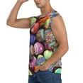 thumbnail image 3 of Picia Easter Eggs1 mens Cotton Tank Undershirts , Moisture-wicking Ribbed Tanks, Lightweight Cotton Tank Undershirts-3X-Large, 3 of 8