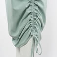 thumbnail image 4 of Fesfesfes Summer Skirts for Women Work Clothes Tight Waist Tie Pleating Skirt with Pocket, 4 of 9