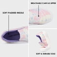 thumbnail image 4 of JENN ARDOR Women's Canvas Shoes Low Top Classic Slip-On Round Toe Lightweight Comfort Fashion Sneakers Flats for Walking, 4 of 8
