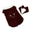 thumbnail image 4 of Costume de Mariage pour Animaux, Costume de Smoking pour Chien Réglable Élégant Boucle de Chaîne Rouge Jujube Décoration pour Mariage pour Halloween TP,S,m,L,TG, 4 of 8