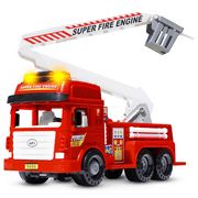 CifToys Kids Fire Truck Toy for Boys, Friction Powered Play Vehicle, 3 years and up