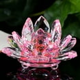 thumbnail image 3 of ACDANC Crystal Lotus Flower Reflection Clear Crystal Lotus for Feng Shui Home Decor Decorative Lotus Flower Ornament Sun Catcher Ornaments for Tabletop Centerpiece Home Office, 3 of 4