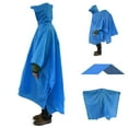 thumbnail image 1 of Imperméable imperméable Poncho Pluie Extérieur avec Capuche et Sac de Rangement Protection Solaire Imperméable pour Hommes et Femmes, 1 of 10