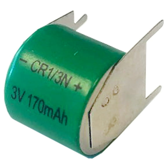 3V 170mAh 3Pin CMOS Memory Lithium Battery Compatible with CR1/3N-FT1, COMP-15-3