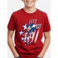 thumbnail image 2 of Sonic the Hedgehog Boys' Graphic Tee with Short Sleeves, Let's Go, Sizes 4-18, 2 of 5