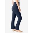 thumbnail image 3 of Roaman's Women's Plus Size Essential Stretch Yoga Pant, 3 of 5